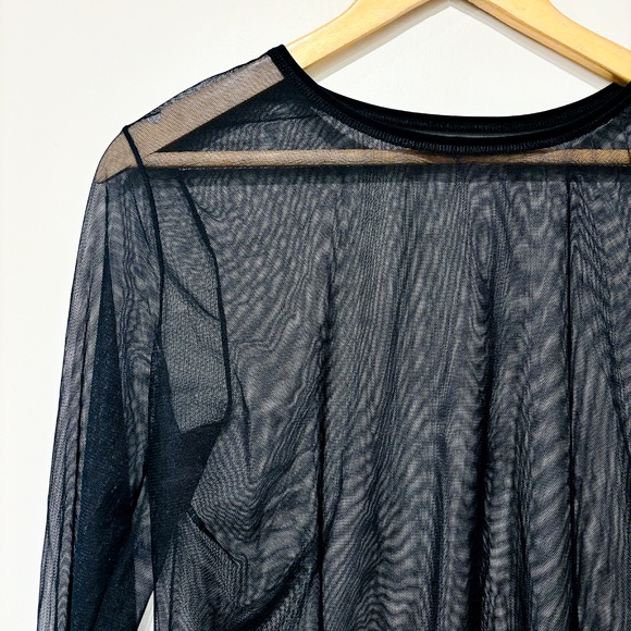 KOLLONTAÏ Landon black sheer top - Picture 3 of 10